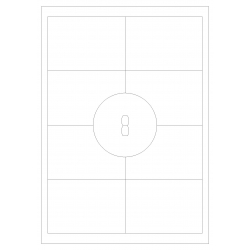 Etykiety samoprzylepne 97x67,7 100 szt. A4 MAT